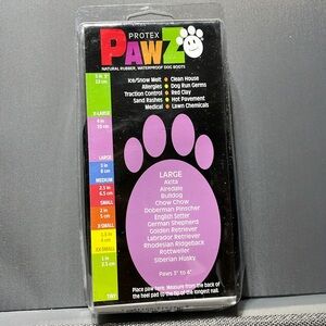 Large Pawz waterproof dog boots